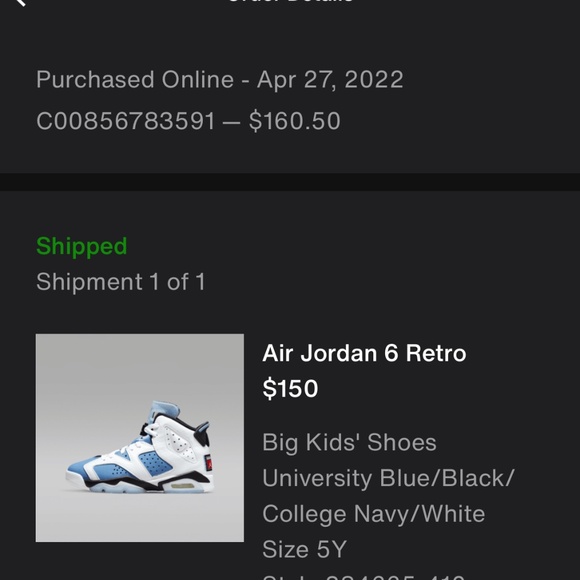 Jordan 6 Retro University Blue - Picture 8 of 8